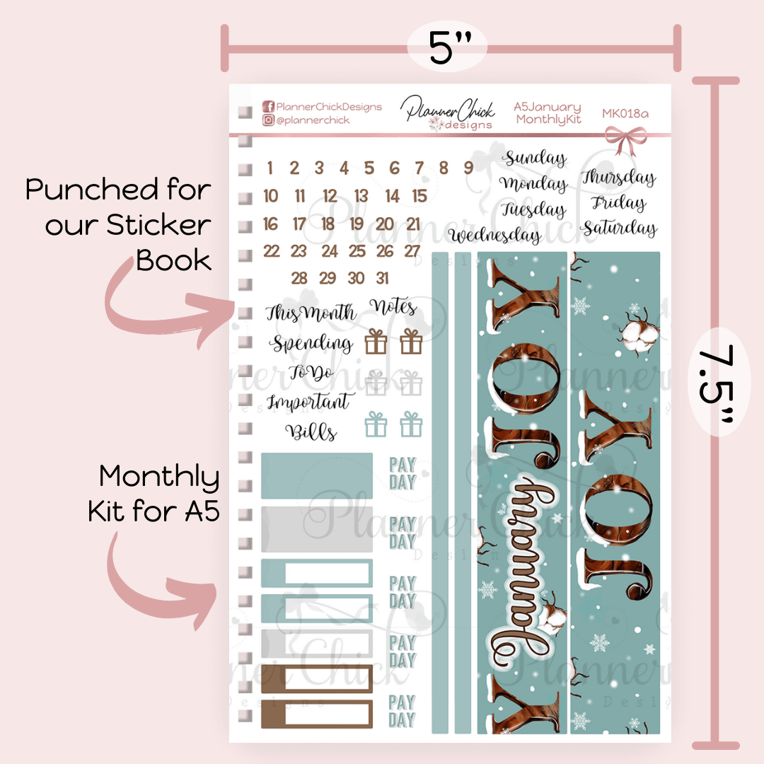 Monthly & Dashboard Kits ~ for January