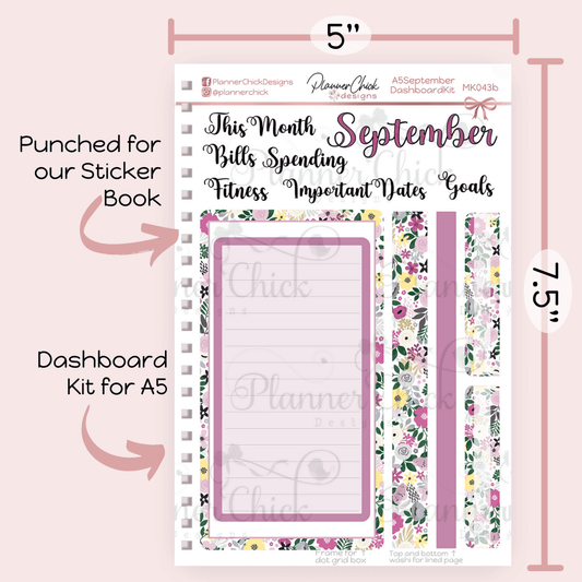 Dashboard Kit ~ September (for A5)