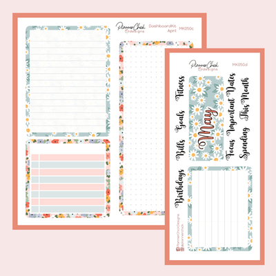 Monthly & Dashboard Kits ~ May Flowers (for May)