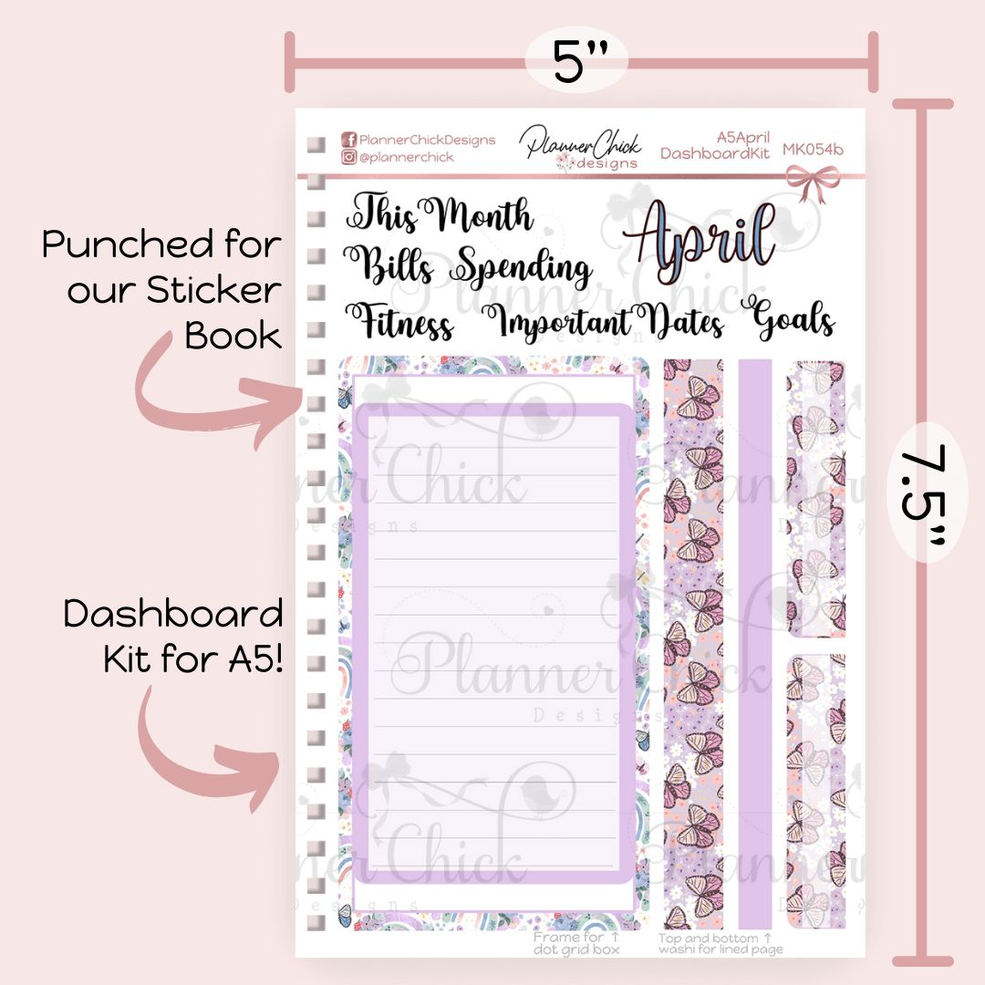 Monthly & Dashboard Kits ~ Over The Ranbow (for April)