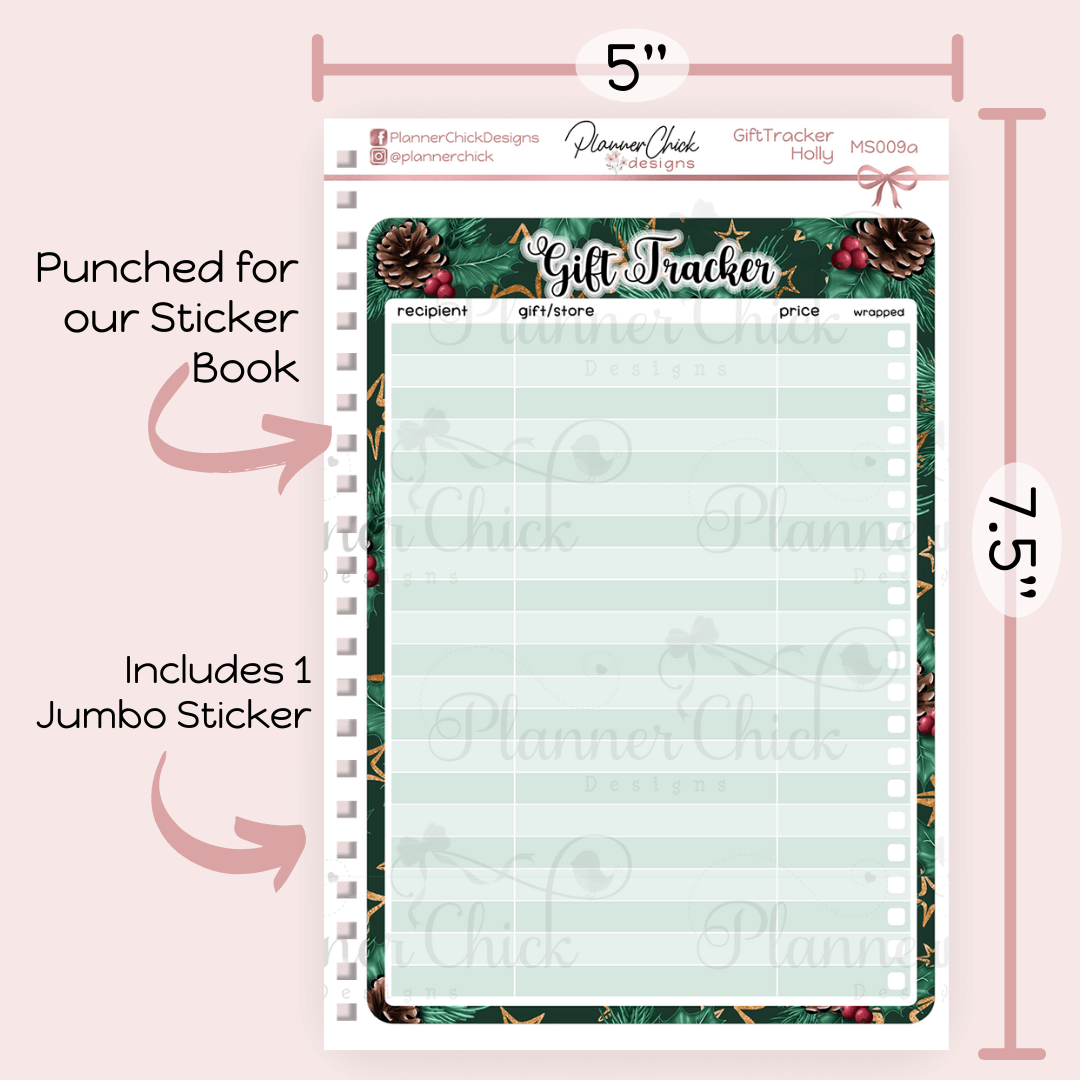 Jumbo Gift Tracker Stickers